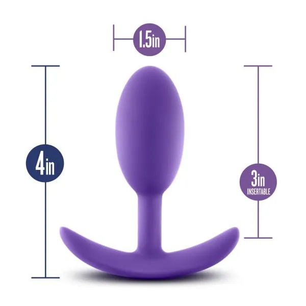 Blush Anal Luxe Wearable Vibra Slim Plug Medium Purple Blush Anal Luxe Wearable Vibra Slim Plug Medium Purple