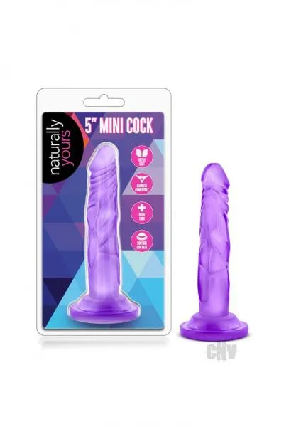 Dildos Blush Naturally Yours 5 Inches Mini Cock Purple Dildo Dildos Blush Naturally Yours 5 Inches Mini Cock Purple Dildo