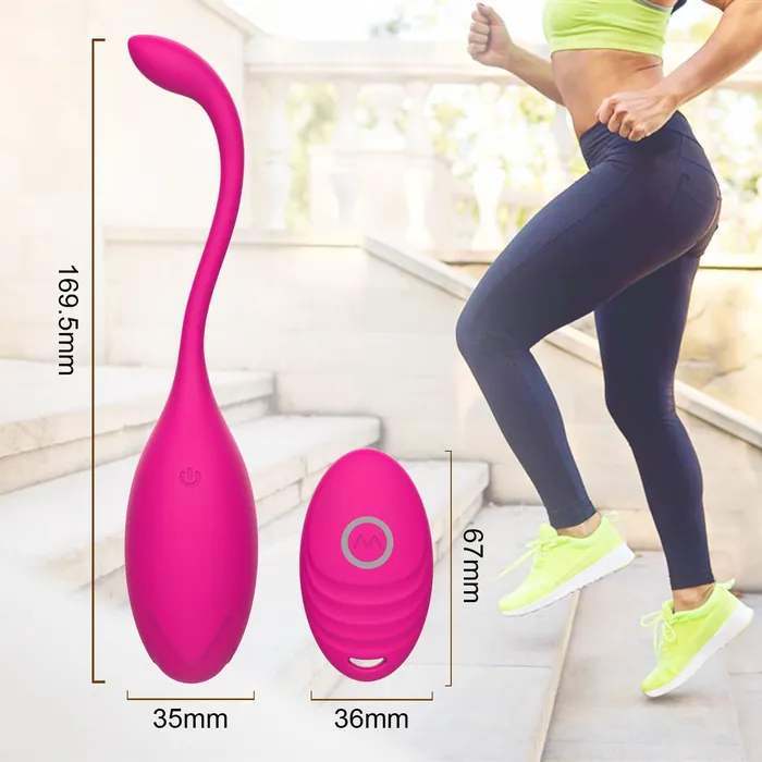 Female Sex Toys Remote Control Vibrating Egg Massager Rose OOTYEMO