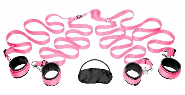 Frisky Pink Bedroom Restraint Kit Frisky Vibrators Frisky Pink Bedroom Restraint Kit Frisky Vibrators