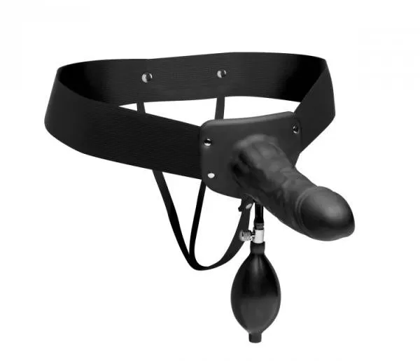 Master Series Female Sex Toys Pumper Inflatable Hollow Strap On Black Master Series Female Sex Toys Pumper Inflatable Hollow Strap On Black