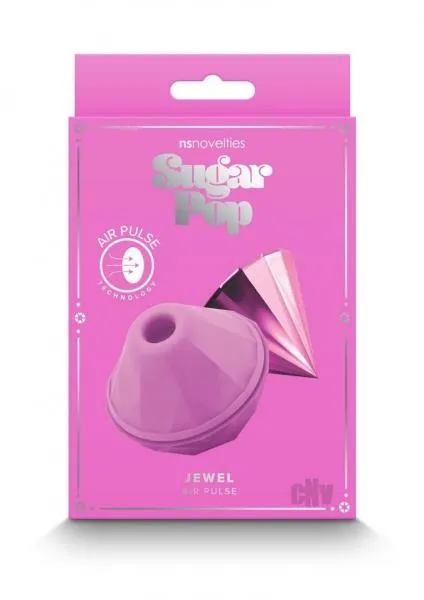 NS Novelties Vibrators Sugar Pop Jewel Air Pulse Toy Pink