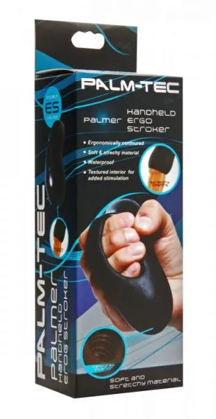 Palmer Hand Held Ergo Stroker Black PalmTec Male Sex Toys Palmer Hand Held Ergo Stroker Black PalmTec Male Sex Toys