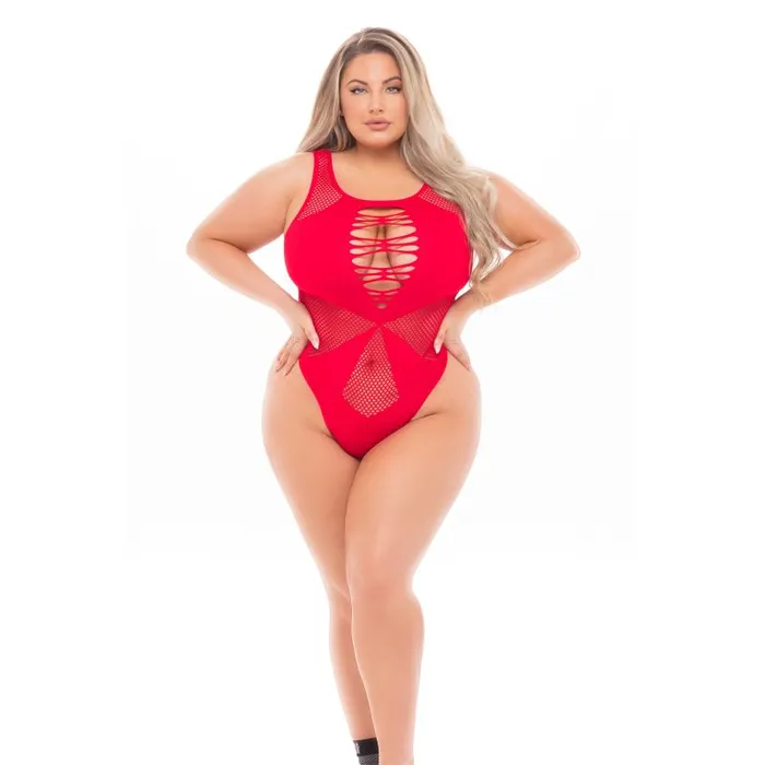 Pink Lipstick Teddies And Bodies Duchess High Neck Bodysuit