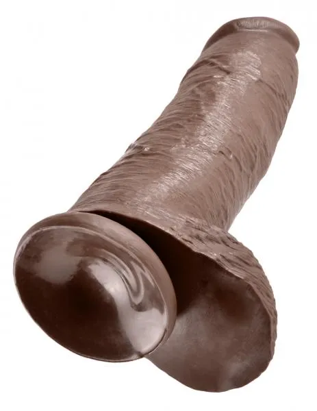 Pipedream Dildos King CCk 12 Inch CCk With Balls Brown Pipedream Dildos King CCk 12 Inch CCk With Balls Brown