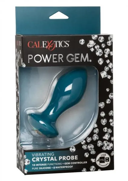 Power Gem Vibrating Crystal Probe Blue Power Gem Anal Power Gem Vibrating Crystal Probe Blue Power Gem Anal