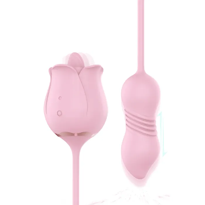 Rose Vibrating Female Tongue Sex Toy OOTYEMO Vibrators