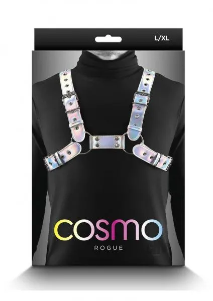 Seductucom Cosmo Harness Rogue LgXl Rainbow Female Sex Toys