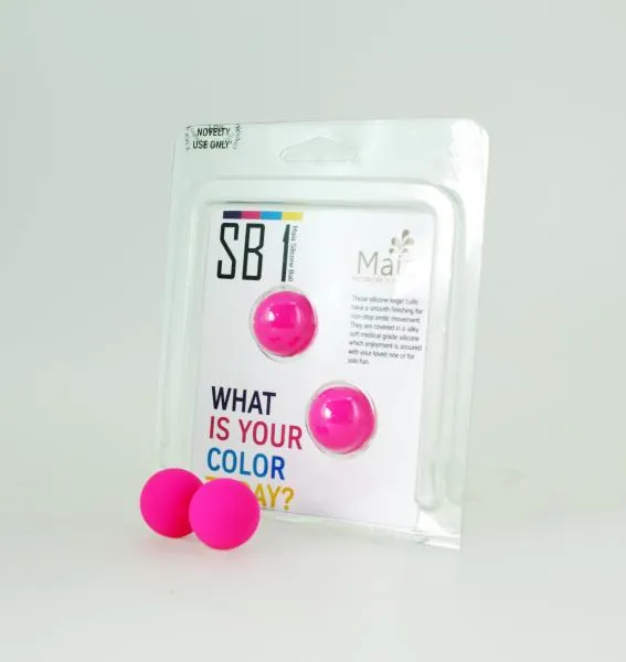Seductucom Female Sex Toys Kegel Balls Silicone Neon Pink