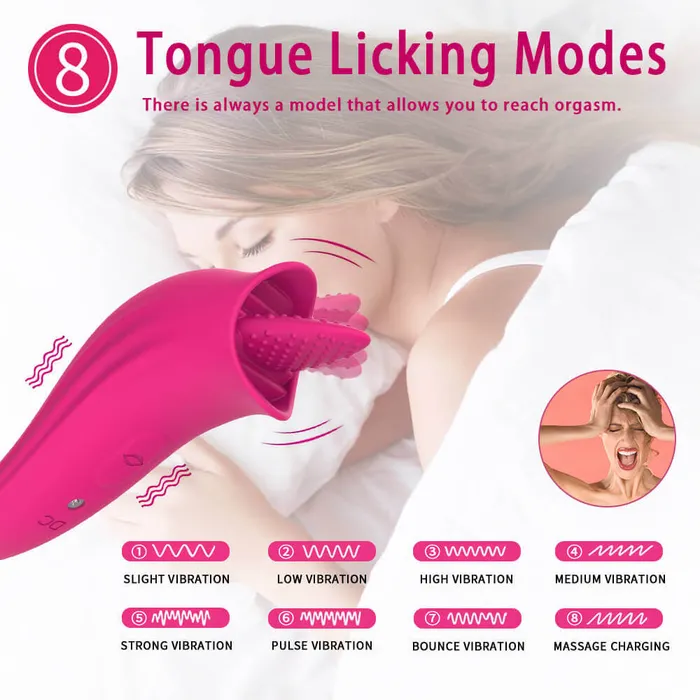 Vibrators OOTYEMO Tongue Licking Vibrator for Women