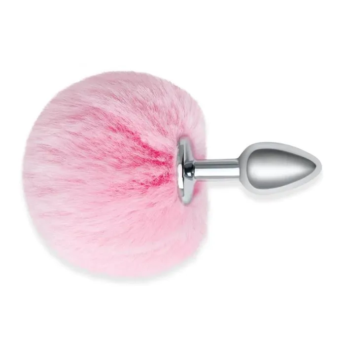 Anal Whipsmart Furry Tales Pink Bunny Tail Metal Butt Plug