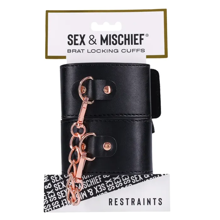 Couples Brat Locking Cuffs Sex Mischief