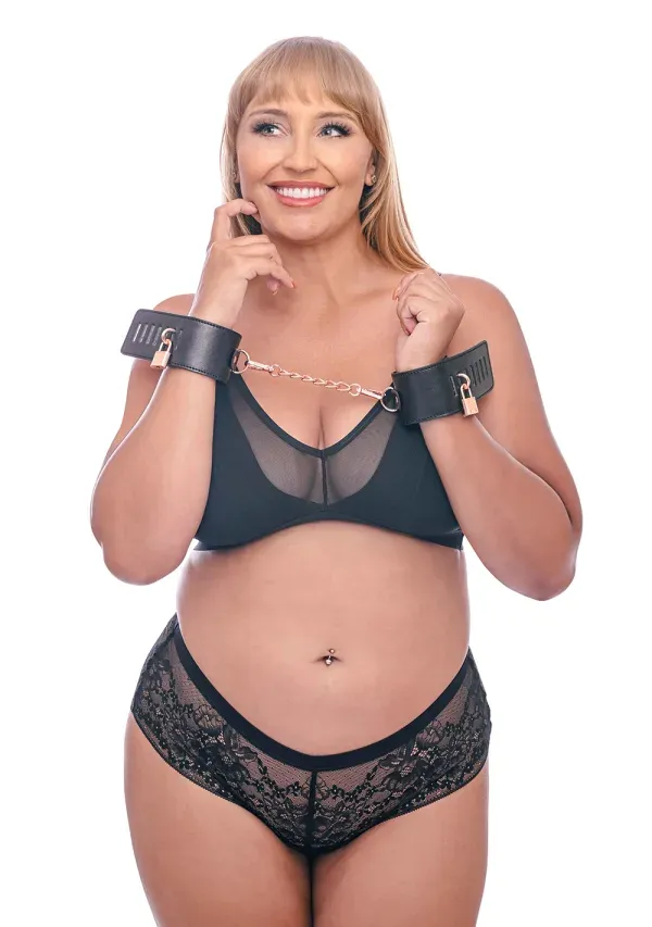 Couples Brat Locking Cuffs Sex Mischief