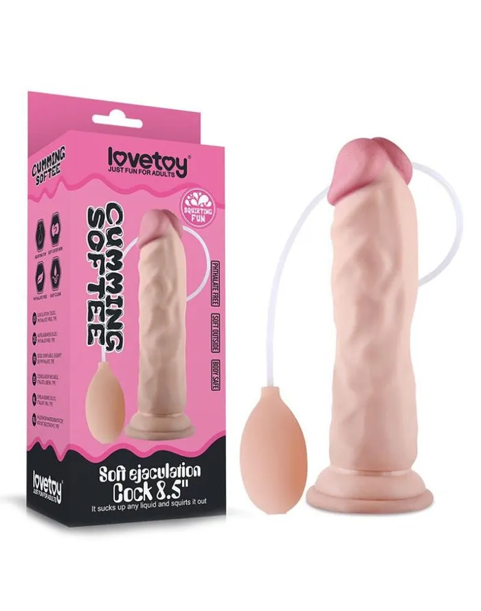 Dildos Lovetoy Cumming Softee Squirting 85 Inch Cock Lovetoy