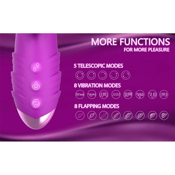 Engily Ross Vibrators Fenyx Vibrating Clitoral Rabbit Vibrator Purple