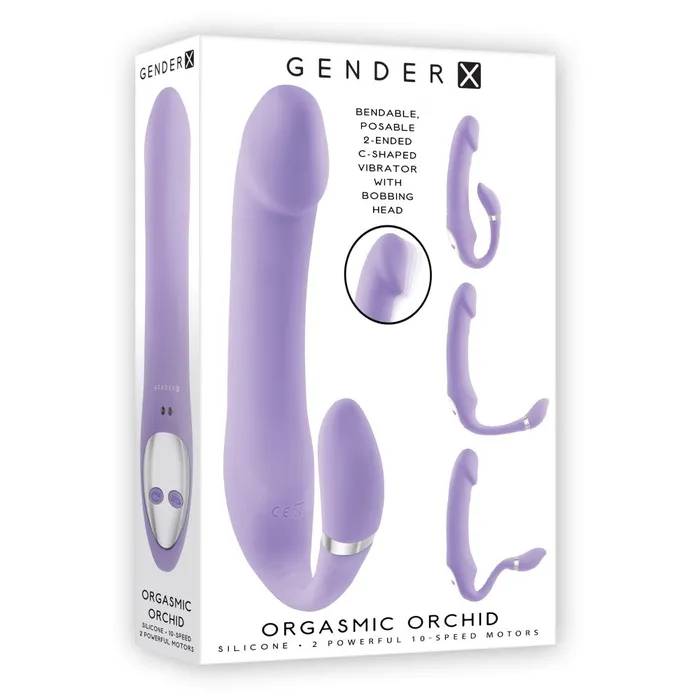 Gender X Orgasmic Orchid CShaped Vibrator Evolved Sex Toys Vibrators