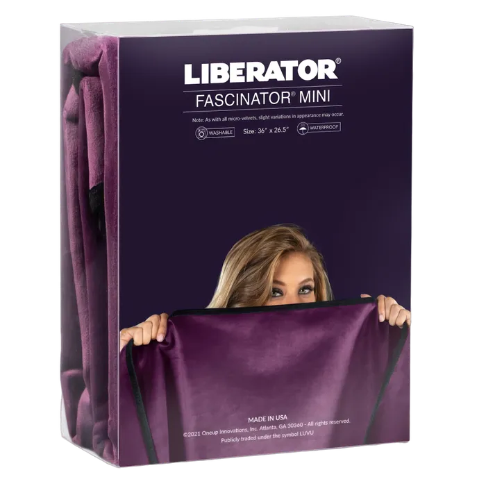 Liberator Female Sex Toys Fascinator Throw Merlot Microvelvet Mini