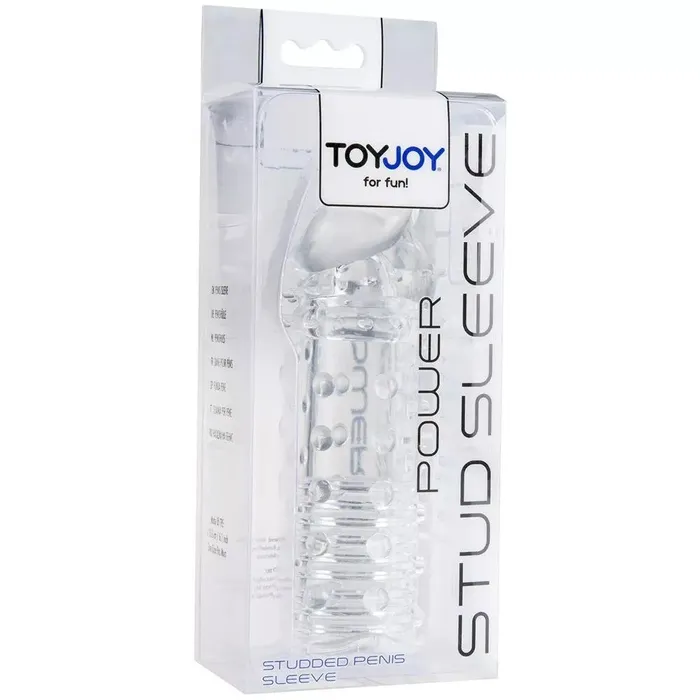 Male Sex Toys ToyJoy Power Stud Clear Sleeve Toy Joy