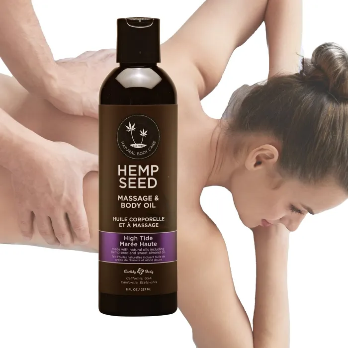 Massage Oil High Tide Scent 8 fl oz 237 ml HEMP SEED Couples