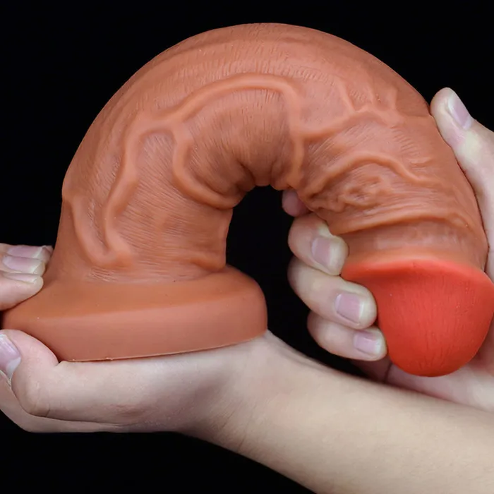 sex toys Female Sex Toys Red Glans Thick Big Silicone Realistic Dildo