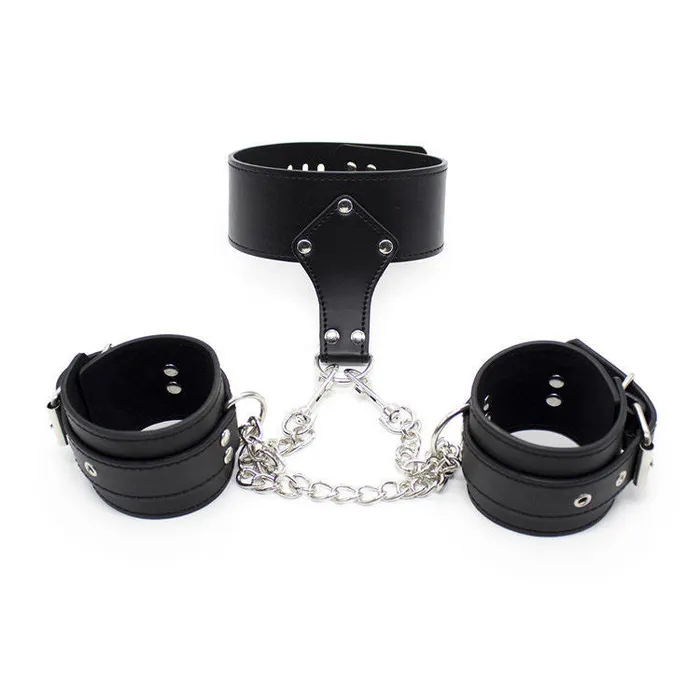 Couples SexyPlay BDSM Bondage Restraint Kit Collar Handcuffs