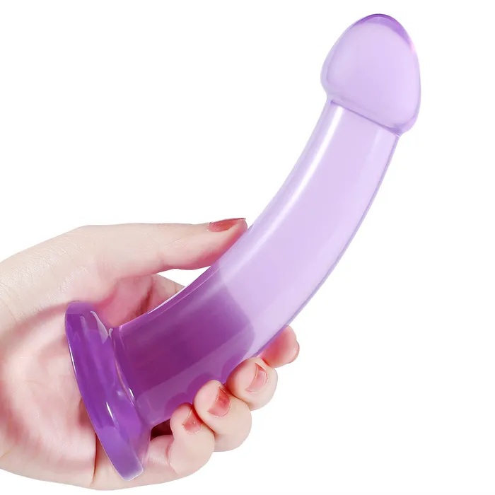 DY Anal DY Crystal Anal Plug Dildo Purple 3 Size Optional