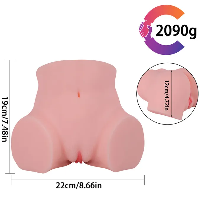 MD Kitty Silicone Realistic Pussy Anal Male Masturbator Sex Doll 2KG MD Male Sex Toys