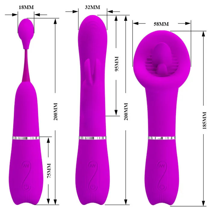 Pretty Love Thrill Kit Clitoris Rabbit Vibrator Kit Pretty Love Vibrators