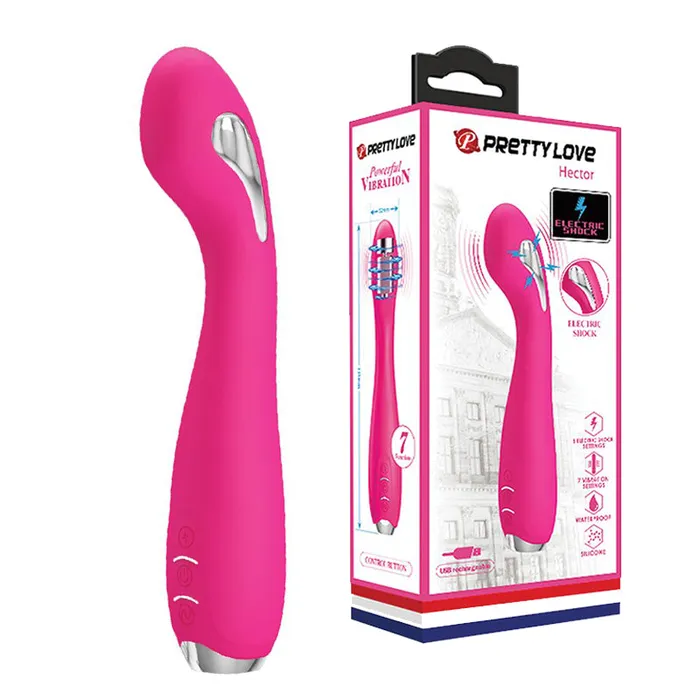 Vibrators Pretty Love PRETTY LOVE Hector Electric Shock GSpot Vibrator Pink Vibrators Pretty Love PRETTY LOVE Hector Electric Shock GSpot Vibrator Pink
